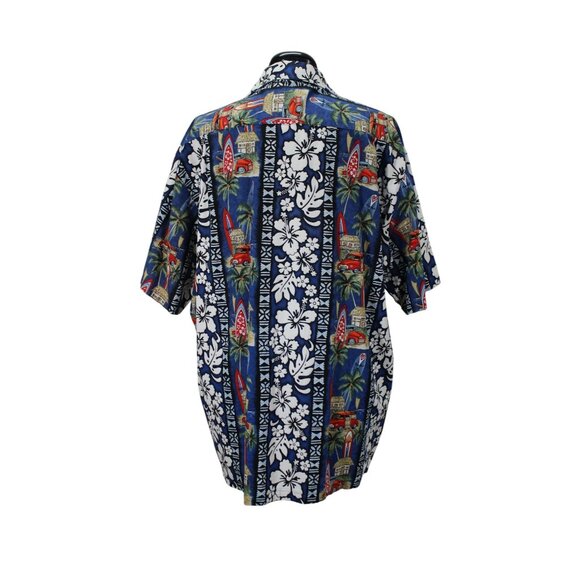 RJC Men’s Size 2XL Hawaiian Shirt Surf Tiki Luau Button Front - Picture 3 of 10